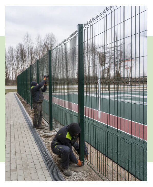 Ограждения для спортплощадок с монтажом под ключ в Костроме